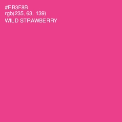 #EB3F8B - Wild Strawberry Color Image